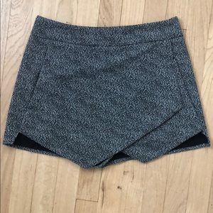 Necessary Objects Black and White Tweed Skort